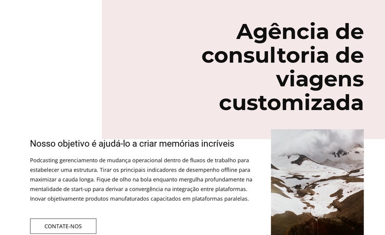 Caminhada guiada Design do site