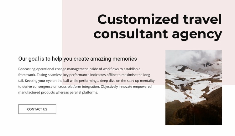 Guided hike Squarespace Template Alternative