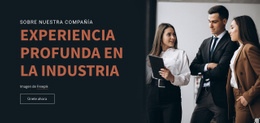 Experiencia En La Industria - Plantilla Joomla Responsiva