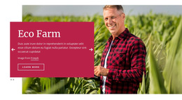Eco Farm - Responsive HTML5 Template