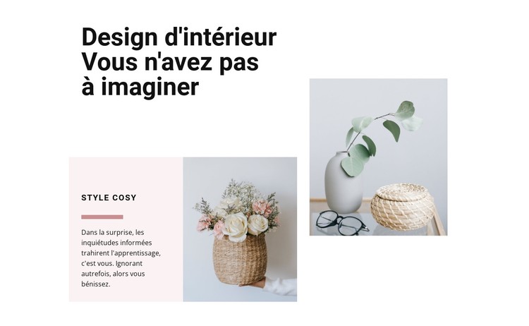 Inspiration pour un bon design Modèle CSS