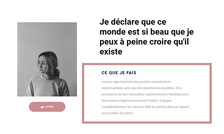 Mes tâches principales Modèle de site Web