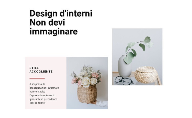 Ispirazione per un buon design Costruttore di siti web HTML