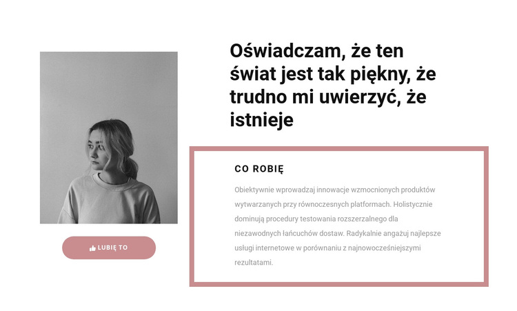 Moje główne zadania Motyw WordPress