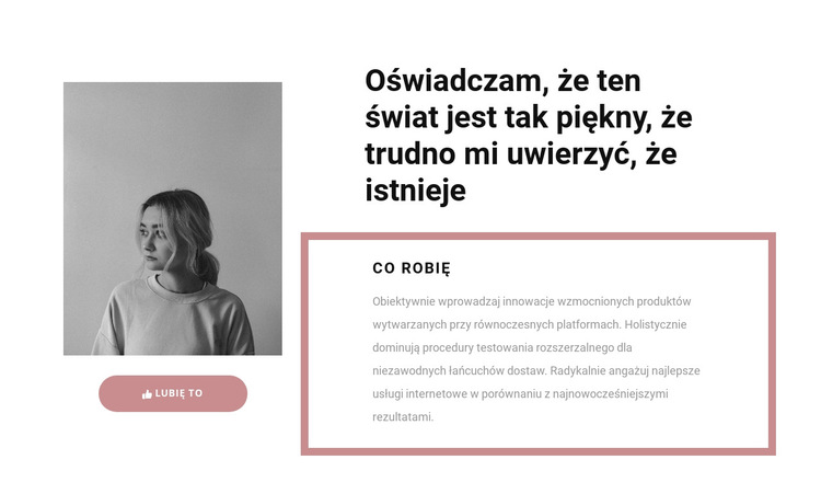 Moje główne zadania Szablon witryny sieci Web