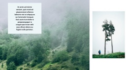 Жизнь В Лесу – Профессиональный Одностраничный Шаблон