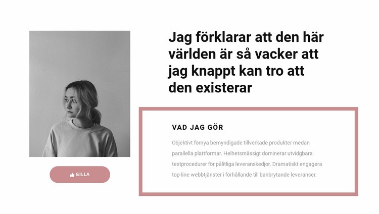 Mina huvudsakliga arbetsuppgifter WordPress -tema