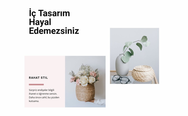 İyi tasarım için ilham Html Web Sitesi Oluşturucu