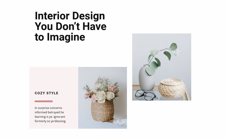 Inspiration for good design eCommerce Template