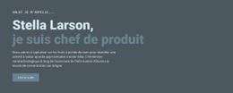 Site WordPress Pour À Propos De Notre Manager