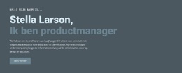 Over Onze Manager - Sjablonen Website-Ontwerp