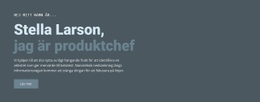 Om Vår Chef - Mallar Webbplatsdesign