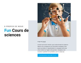 Conception De Site Web Premium Pour Cours De Sciences Amusants