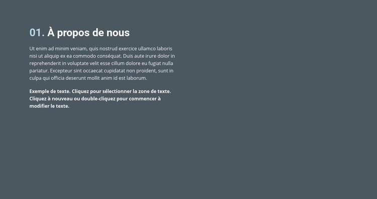 À propos du travail de qualité Conception de site Web