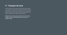 Modèle HTML5 Premium Pour À Propos Du Travail De Qualité