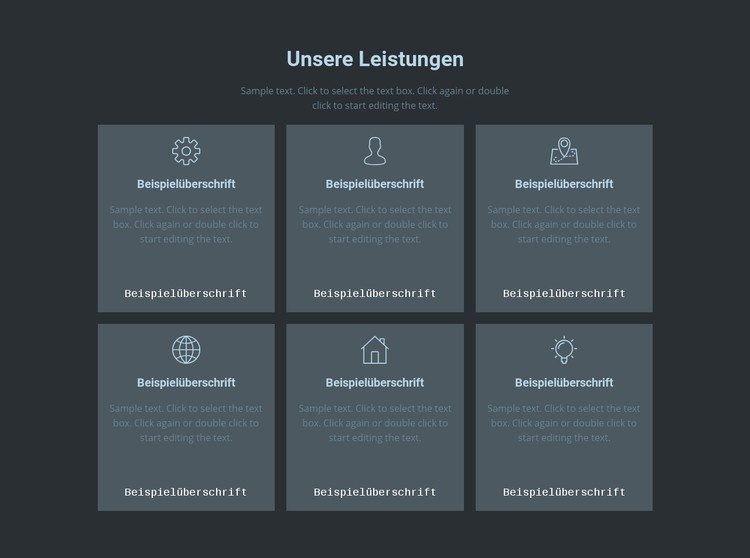 Unsere wichtigsten Angebote CSS-Vorlage