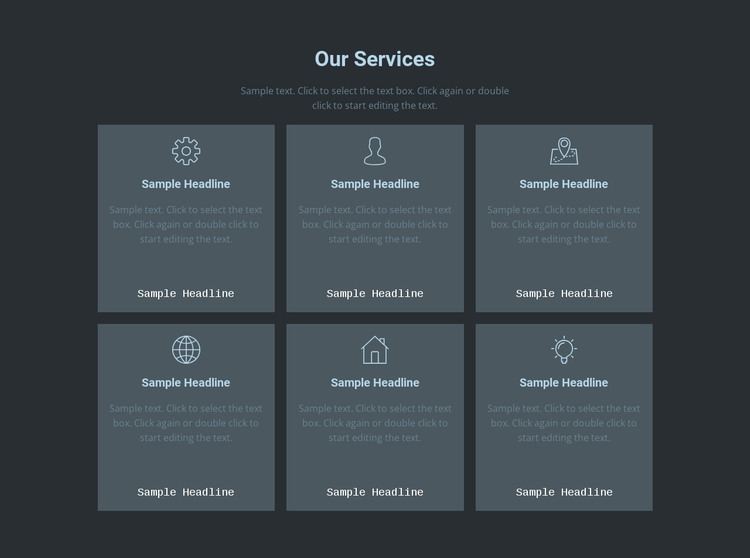 Our key offerings HTML Template