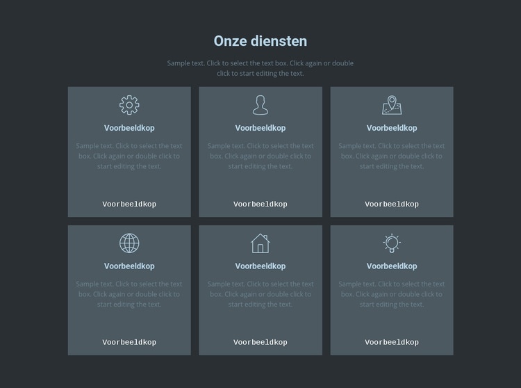 Ons belangrijkste aanbod Website Builder-sjablonen