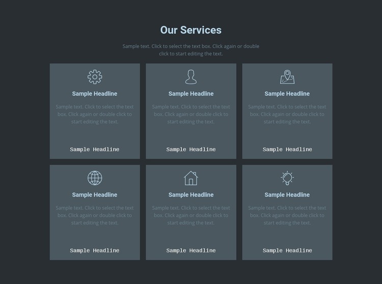 Our key offerings Webflow Template Alternative