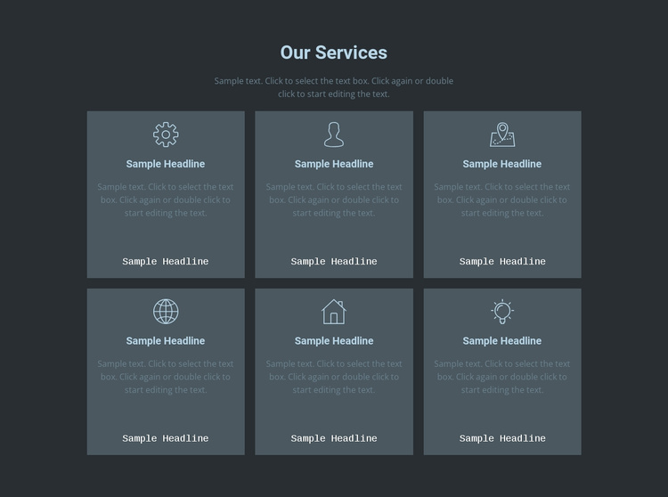 Our key offerings Landing Page