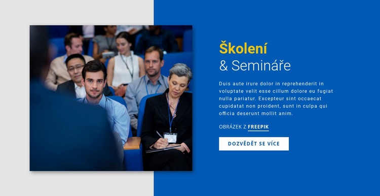 Školení a semináře Šablona CSS