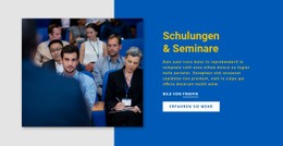 Schulungen & Seminare – Professionelle Einseitenvorlage