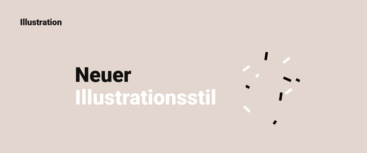 Neuer Illustrationsstil HTML-Vorlage