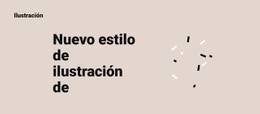 Nuevo Estilo De Ilustración Plantilla