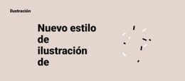 Nuevo Estilo De Ilustración: Inspiración De Plantilla De Una Página