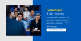 Formations Et Séminaires Modèle CSS De Tableau