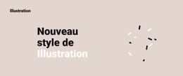 Nouveau Style D'Illustration – Inspiration De Modèle D'Une Page