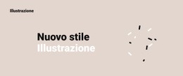 Modello HTML5 Esclusivo Per Nuovo Stile Di Illustrazione