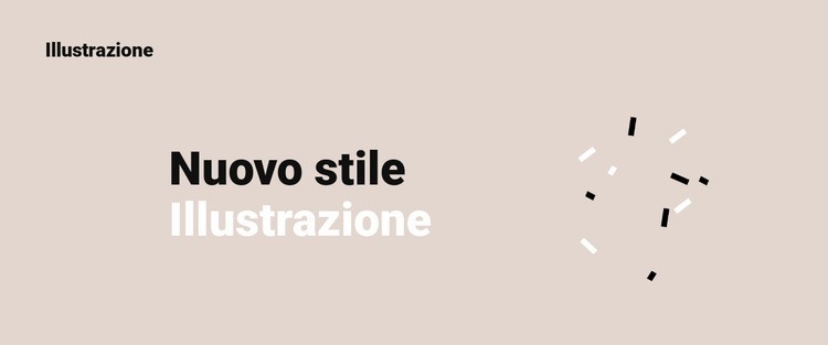 Nuovo stile di illustrazione Modello HTML5