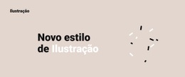 Modelo HTML5 Exclusivo Para Novo Estilo De Ilustração