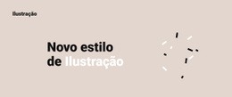 Novo Estilo De Ilustração - Página De Destino Profissional