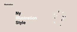 Ny Illustrationstil - Gratis HTML-Mall