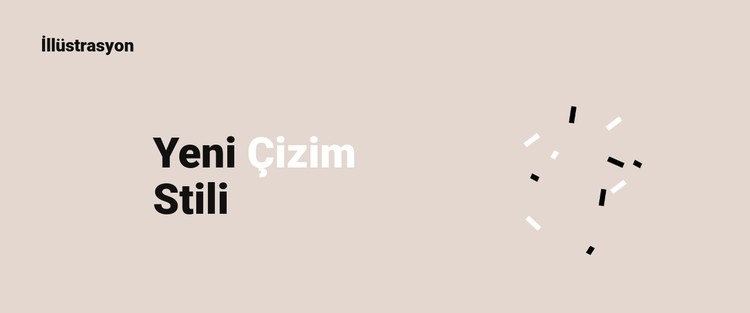 Yeni illüstrasyon stili CSS Şablonu