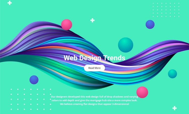 Illustration trends CSS Template