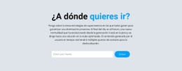 A Donde Quieres Ir - Build HTML Website