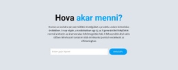 Hova Akarsz Menni CSS Webhelysablon