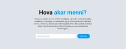 Hova Akarsz Menni - HTML Oldalsablon