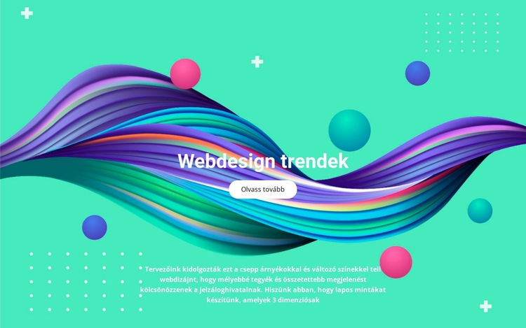 Illusztrációs trendek Weboldal sablon