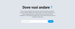 Dove Vuoi Andare Modello Di Sito Web CSS