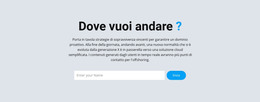 Dove Vuoi Andare - Modello Di Pagina HTML