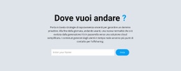 Dove Vuoi Andare - Design Di Una Pagina