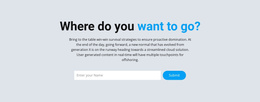 Joomla Template For Where Do You Want To Go