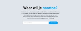 Waar Wil Je Heen CSS-Websitesjabloon