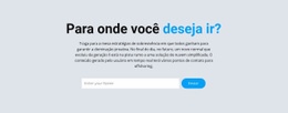 Onde Você Quer Ir - Build HTML Website