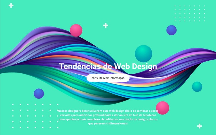 Tendências de ilustração Modelos de construtor de sites