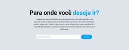 Onde Você Quer Ir - Design De Uma Página